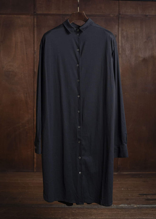 ANN DEMEULEMEESTER フロントバックコットンロングシャツ