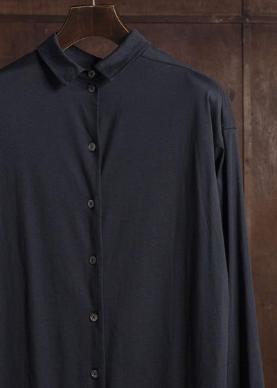 ANN DEMEULEMEESTER フロントバックコットンロングシャツ
