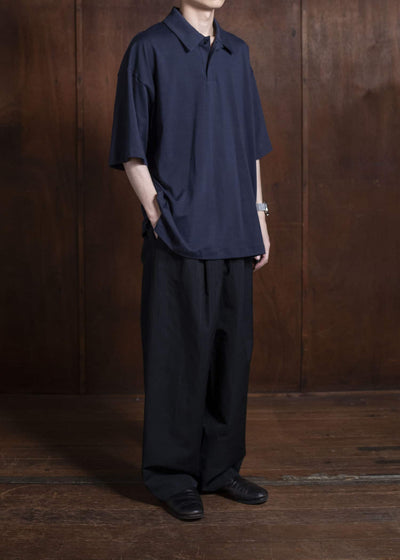 YOKO SAKAMOTO Big PoloYS-25SS-89-NAVY