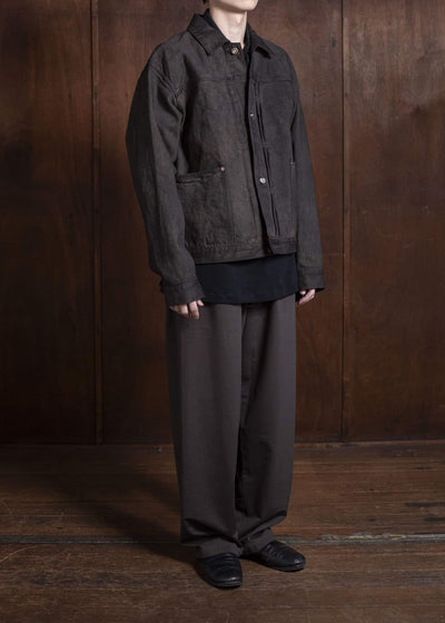 YOKO SAKAMOTO Pleats BlouseYS-25SS-16-KAKISHIBU