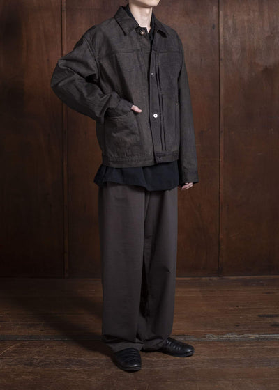 YOKO SAKAMOTO Pleats BlouseYS-25SS-16-KAKISHIBU