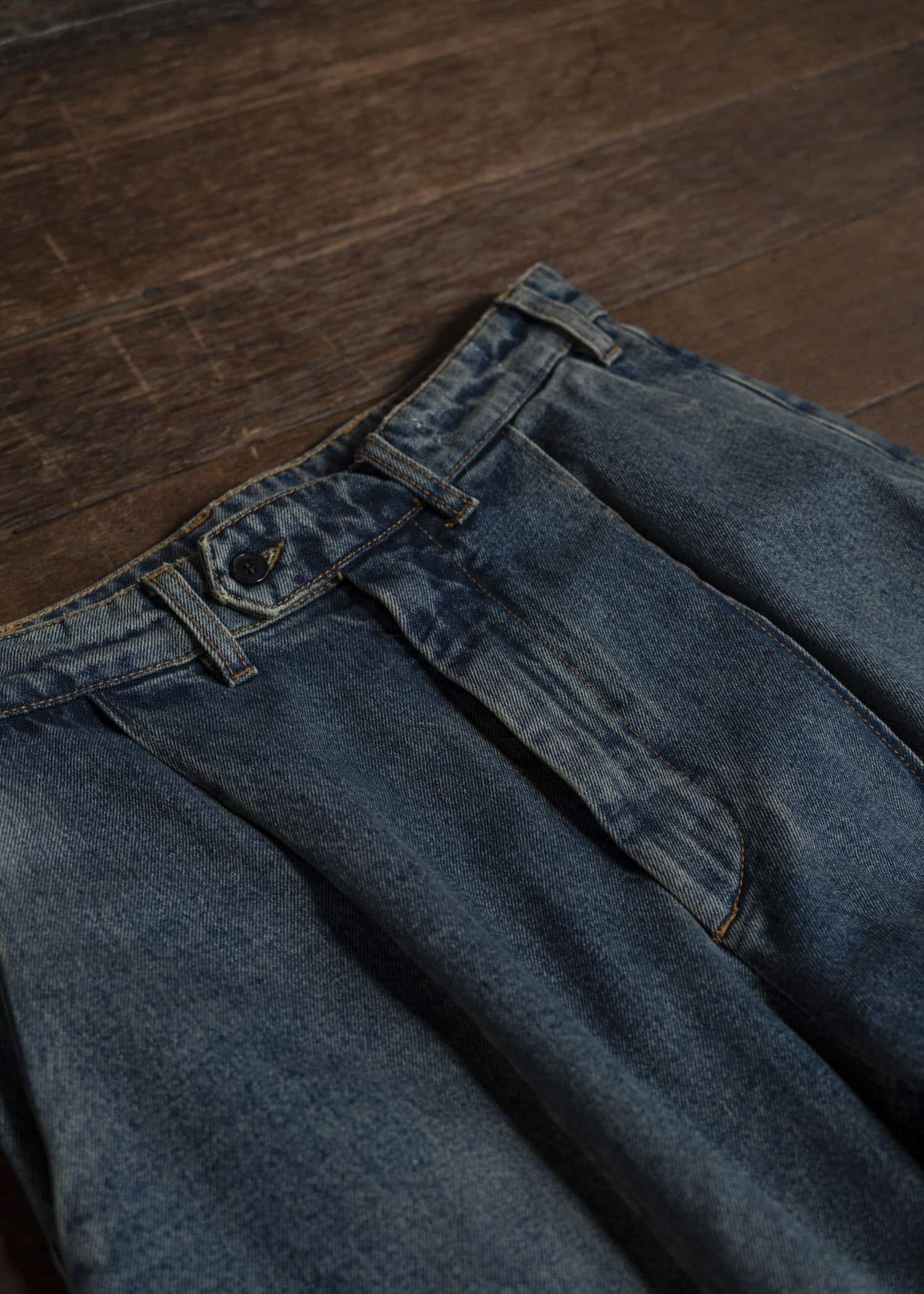 HED MAYNER DENIM PANTS H B251-402-DARK BLUE HMMB67035A- HB251