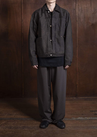 YOKO SAKAMOTO Pleats BlouseYS-25SS-16-KAKISHIBU