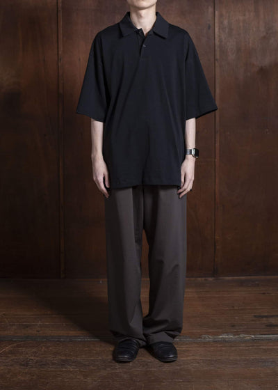 YOKO SAKAMOTO Big PoloYS-25SS-89-BLACK