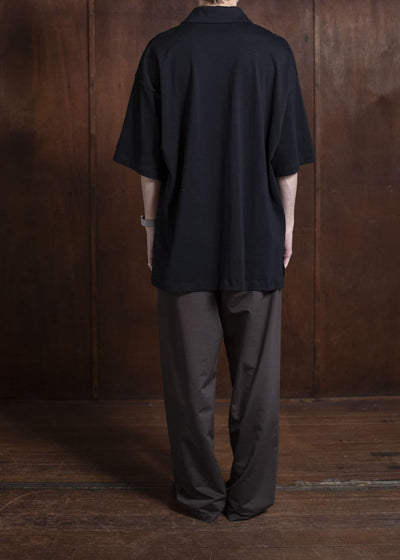 YOKO SAKAMOTO Big PoloYS-25SS-89-BLACK