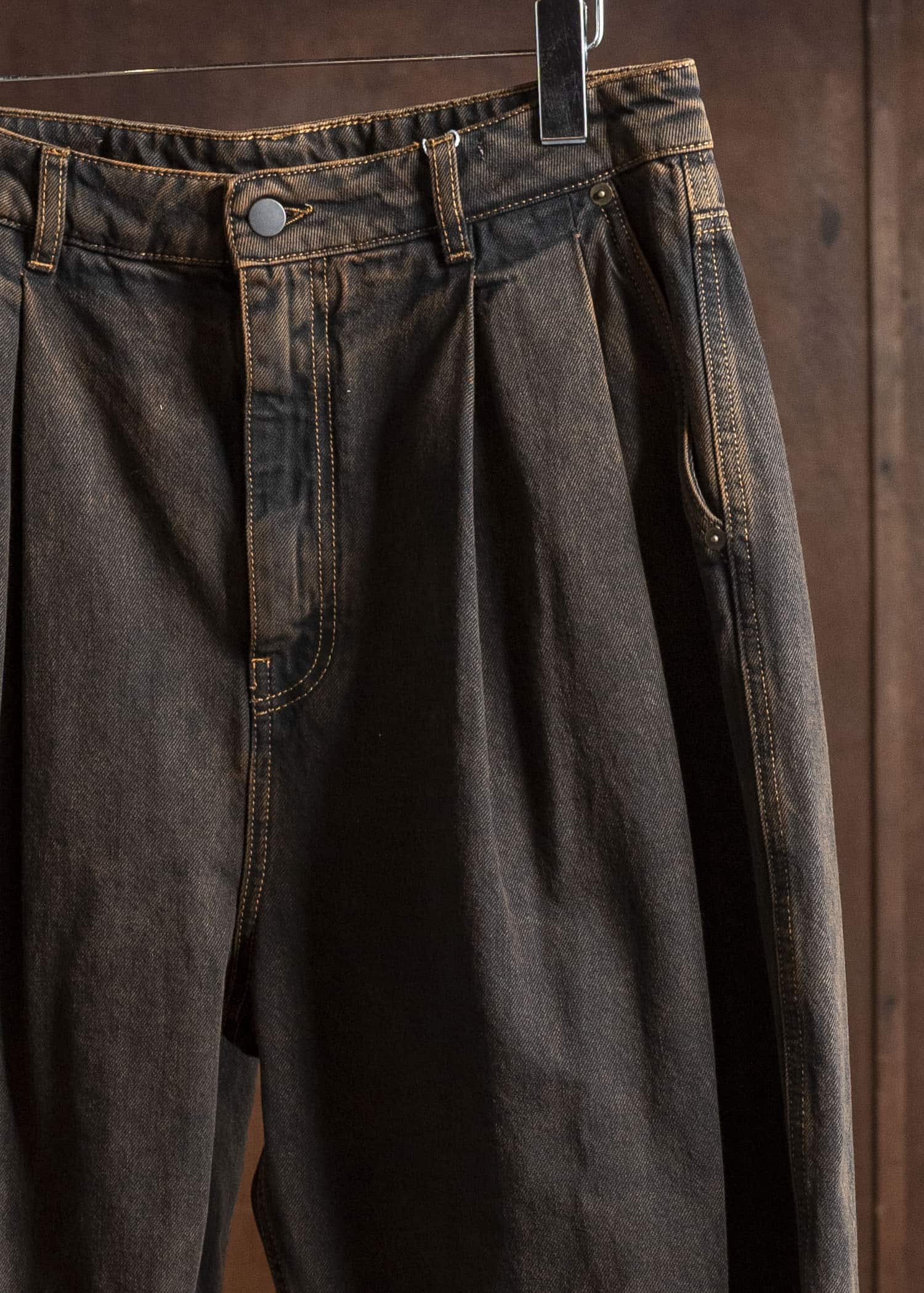 HED MAYNER DENIM PANTS H B252- 200-BROWN HMMB67021A- HB252