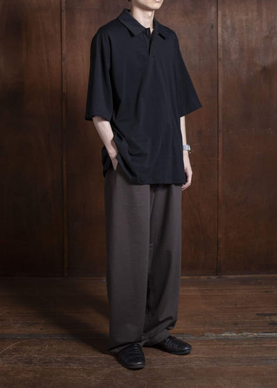YOKO SAKAMOTO Big PoloYS-25SS-89-BLACK