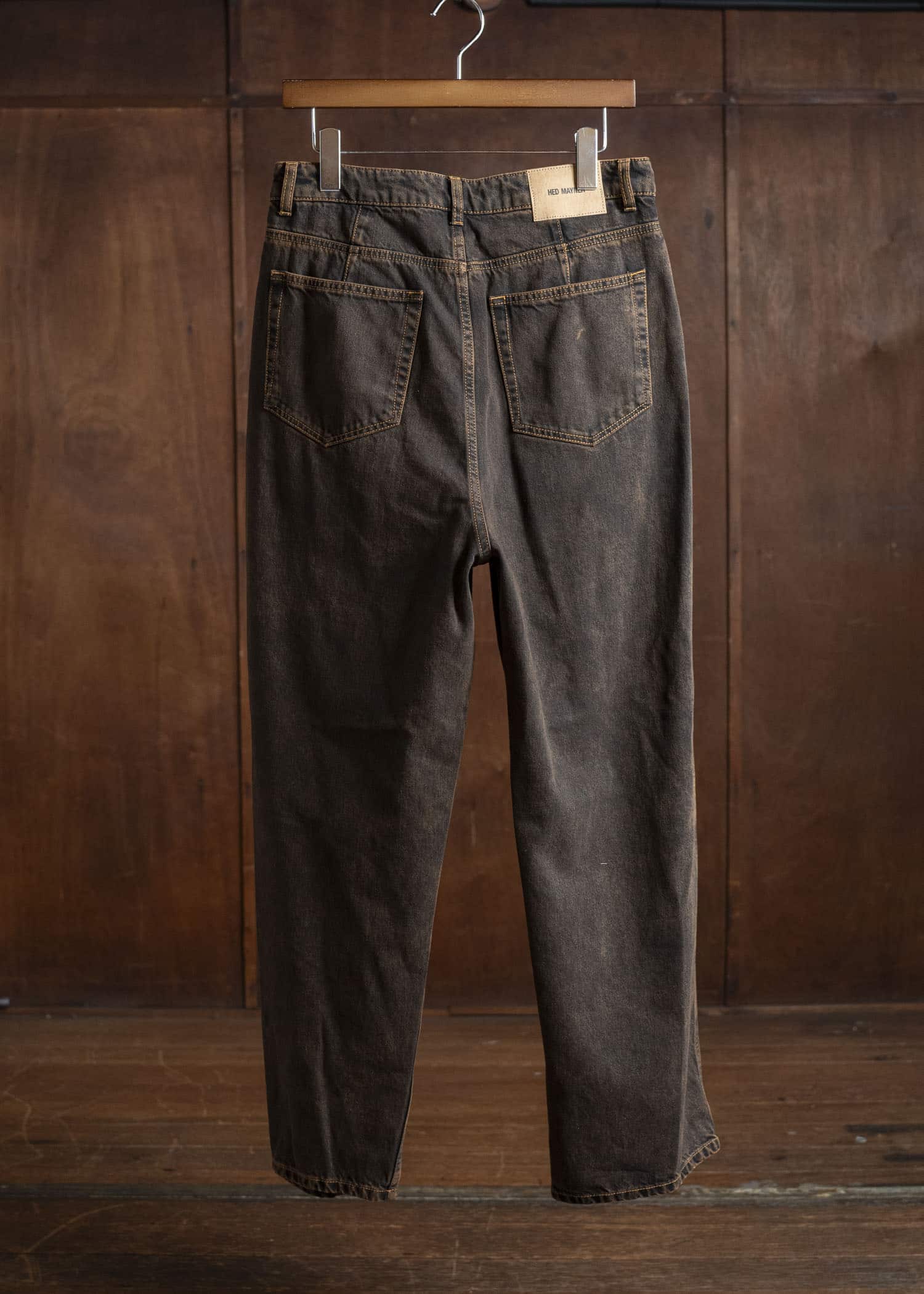 HED MAYNER DENIM PANTS H B252- 200-BROWN HMMB67021A- HB252