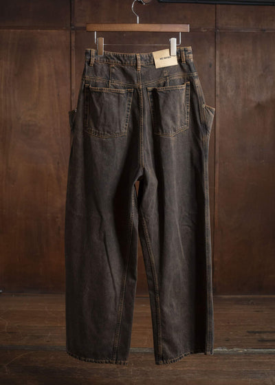 HED MAYNER DENIM PANTS H B252- 200-BROWN HMMB67023A- HB252