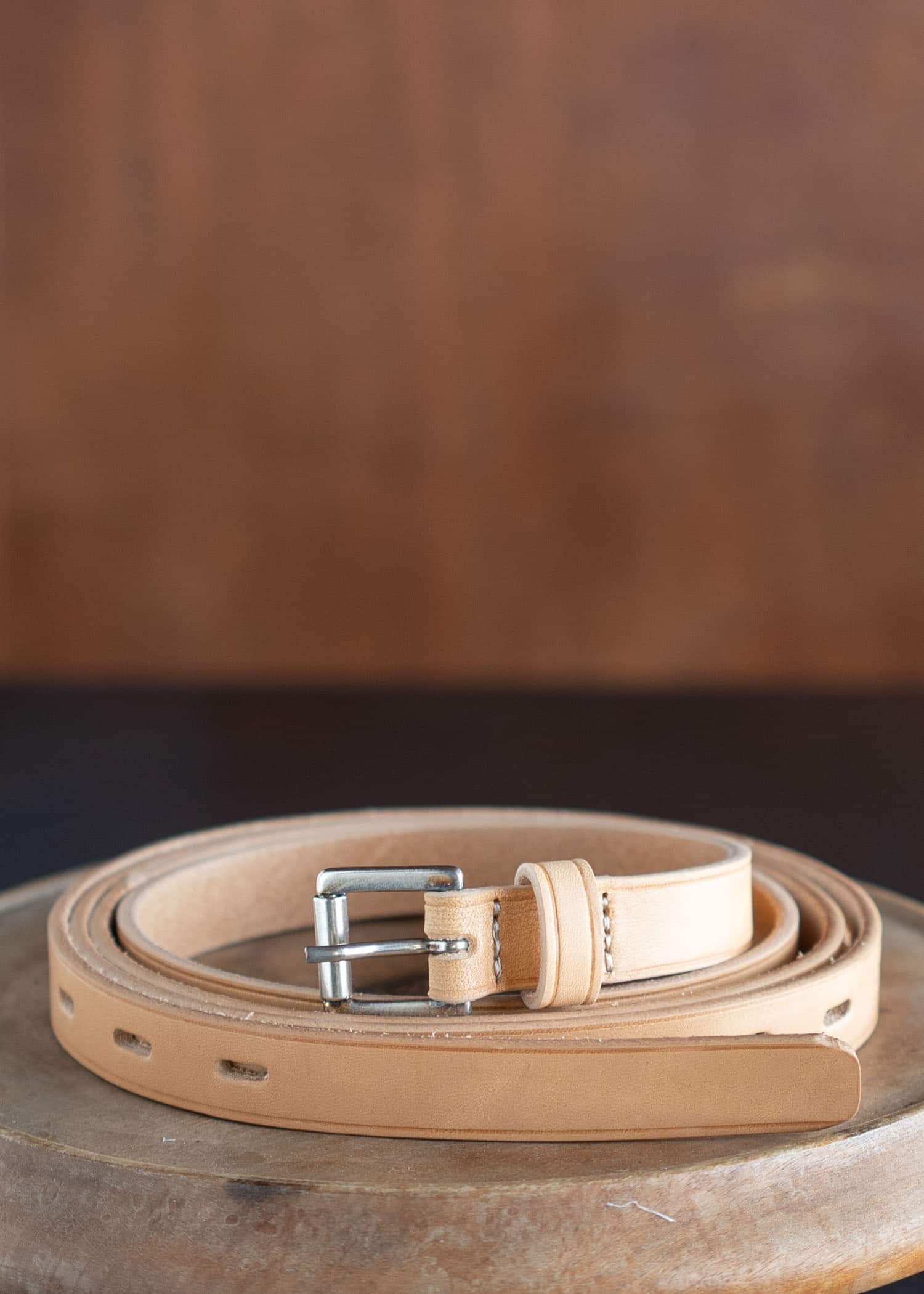 HED MAYNER BELT WITH EYELETS Beige Khaki HMMY77003A-HY801