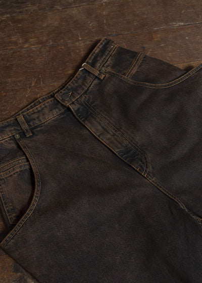 HED MAYNER DENIM PANTS H B252- 200-BROWN HMMB67023A- HB252