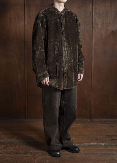 HED MAYNER DENIM PANTS H B252- 200-BROWN HMMB67023A- HB252