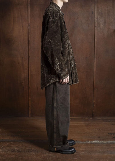 HED MAYNER DENIM PANTS H B252- 200-BROWN HMMB67023A- HB252