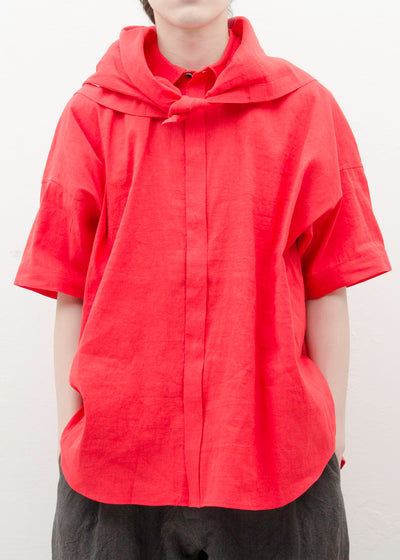 JAN-JAN VAN ESSCHE "SCARF#26"POPPY COARSE HEMP/COTTON