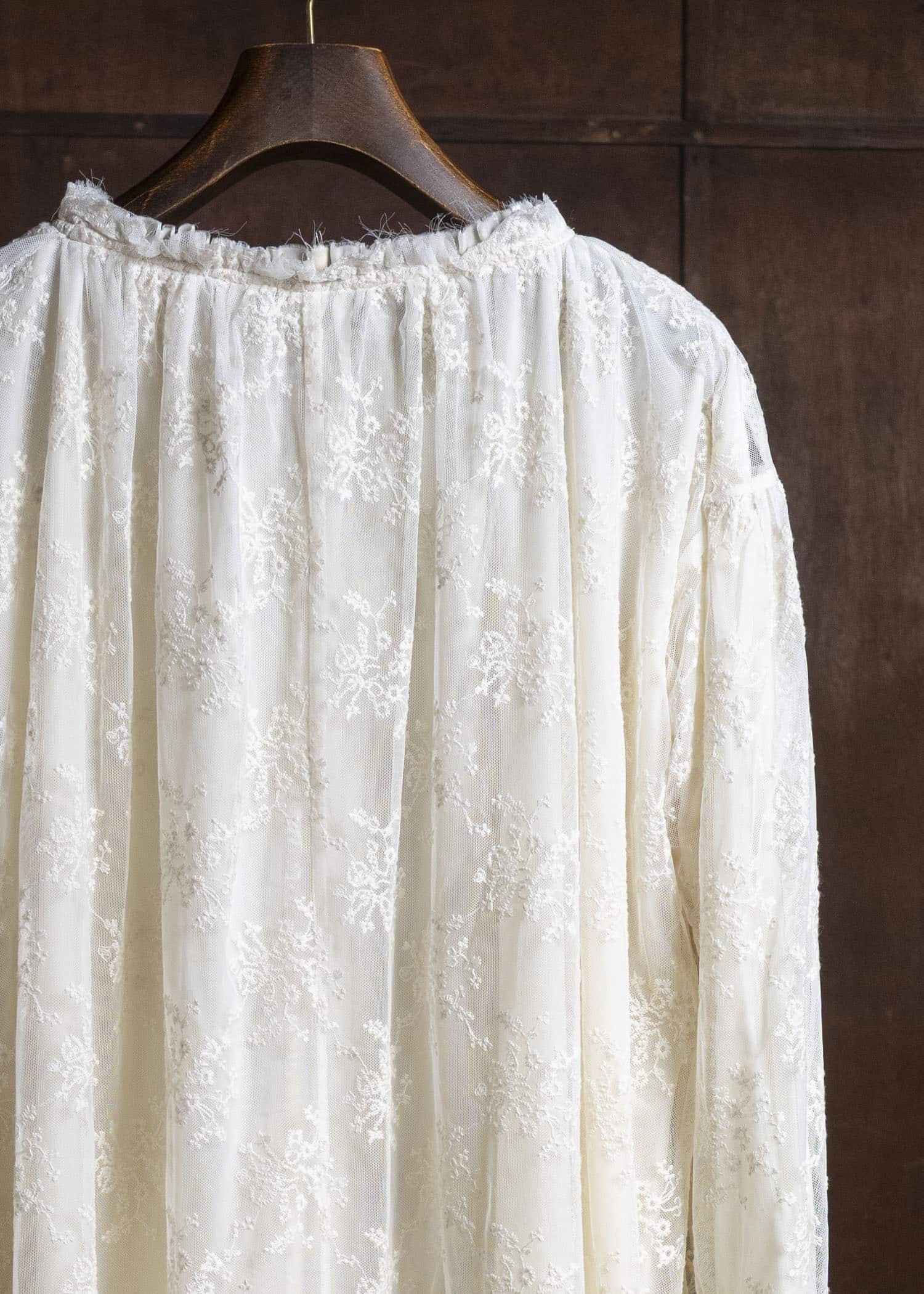 Peng Tai Lace Blouse Dress Beige PW25C02-1