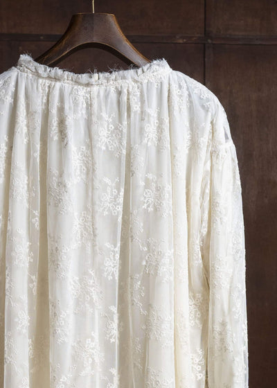 Peng Tai Lace Blouse Dress Beige PW25C02-1