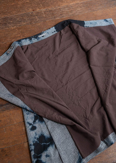 SUZUSAN Wool Cashmere Herri Ngbone Wrap Skirt Black X Black, 5467 6018WNK-011-1010