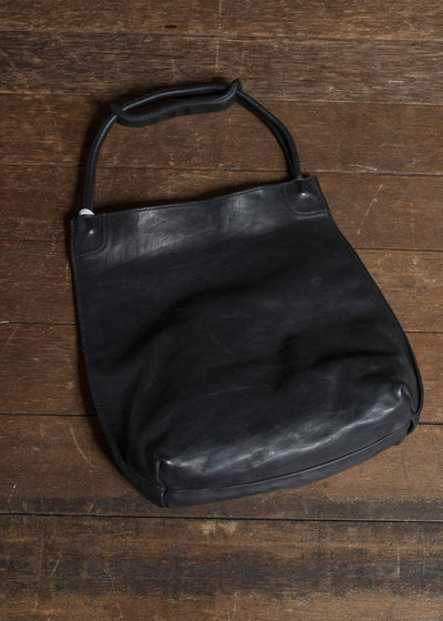 GUIDI RF02 SHOPPER BAG SOFT HORSE FULL GRAIN BLKT