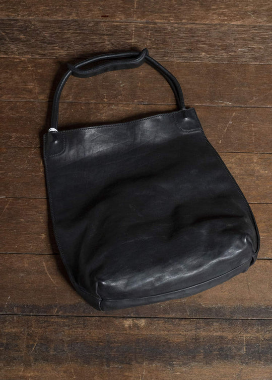 GUIDI RF02 SHOPPER BAG SOFT HORSE FULL GRAIN BLKT
