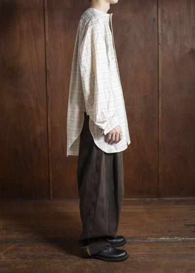 HED MAYNER DENIM PANTS H B252- 200-BROWN HMMB67021A- HB252