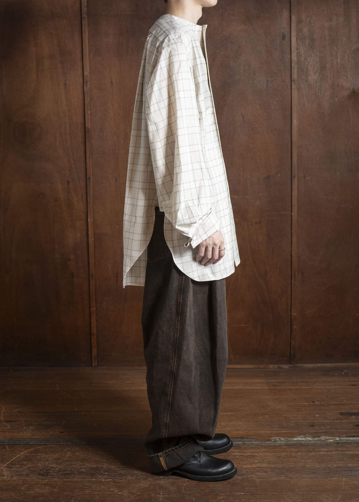 HED MAYNER DENIM PANTS H B252- 200-BROWN HMMB67021A- HB252