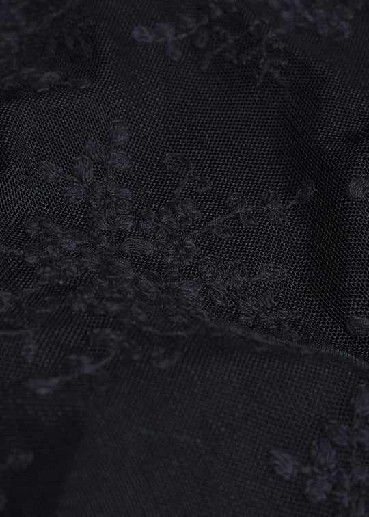 Peng Tai Lace Blouse Dress Black PW25C02-2