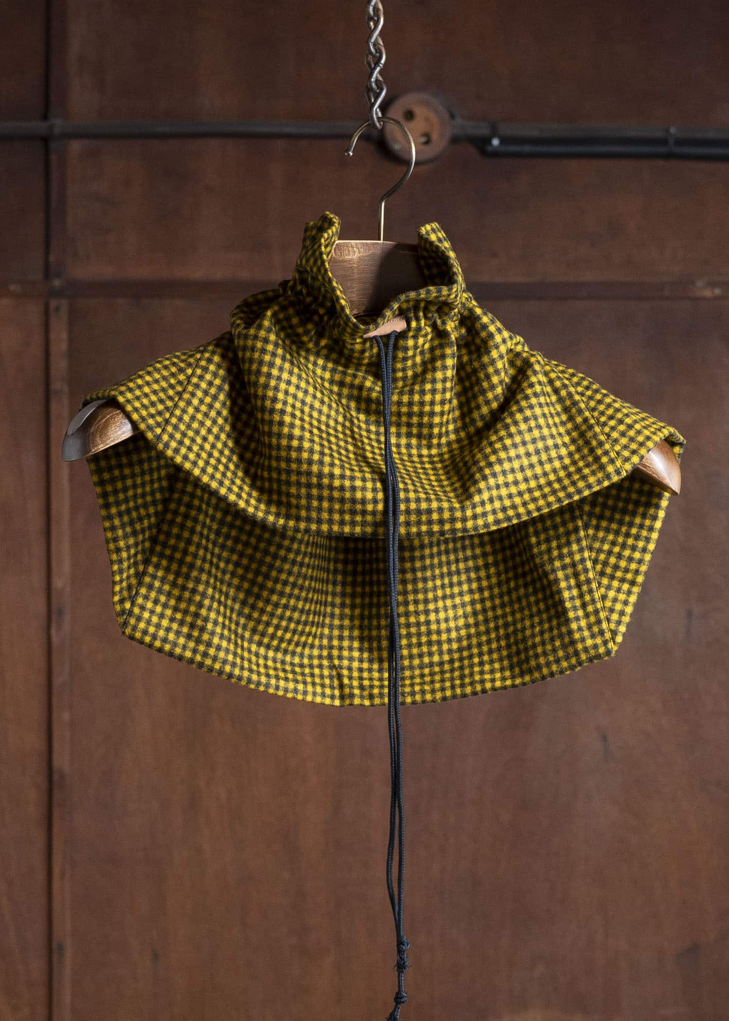 unkruid kontakthof black yellow checked fine loden