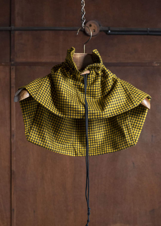 unkruid kontakthof black yellow checked fine loden