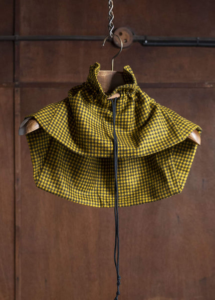 unkruid kontakthof black yellow checked fine loden