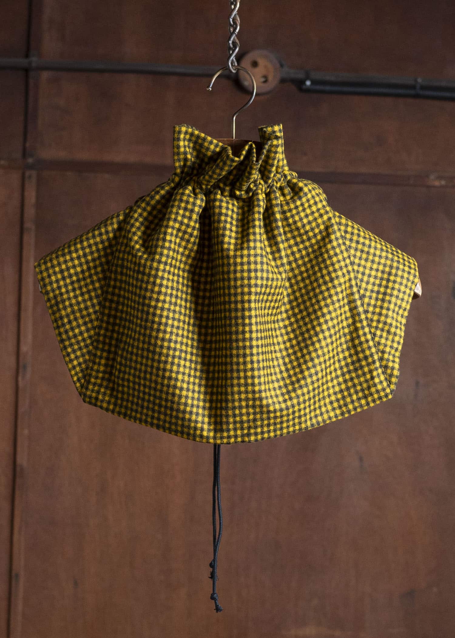 unkruid kontakthof black yellow checked fine loden