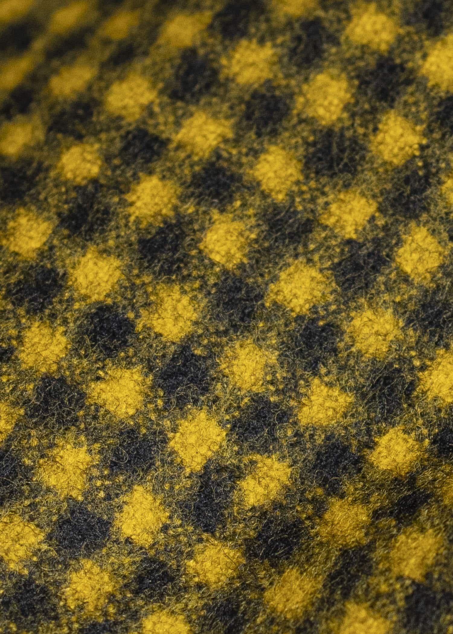 unkruid kontakthof black yellow checked fine loden