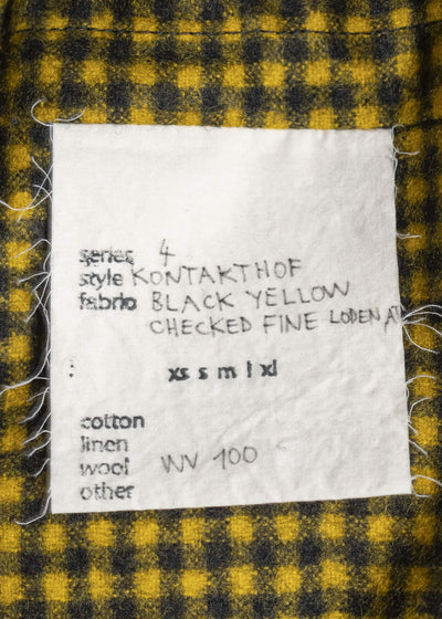 unkruid kontakthof black yellow checked fine loden