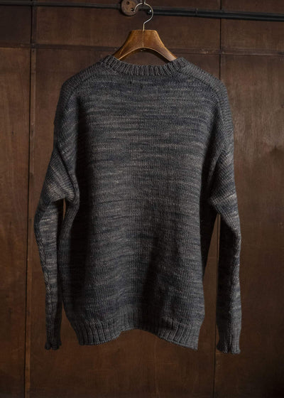 MARK.S MS0087 HAND KNIT CREW NECK LOGWOOD