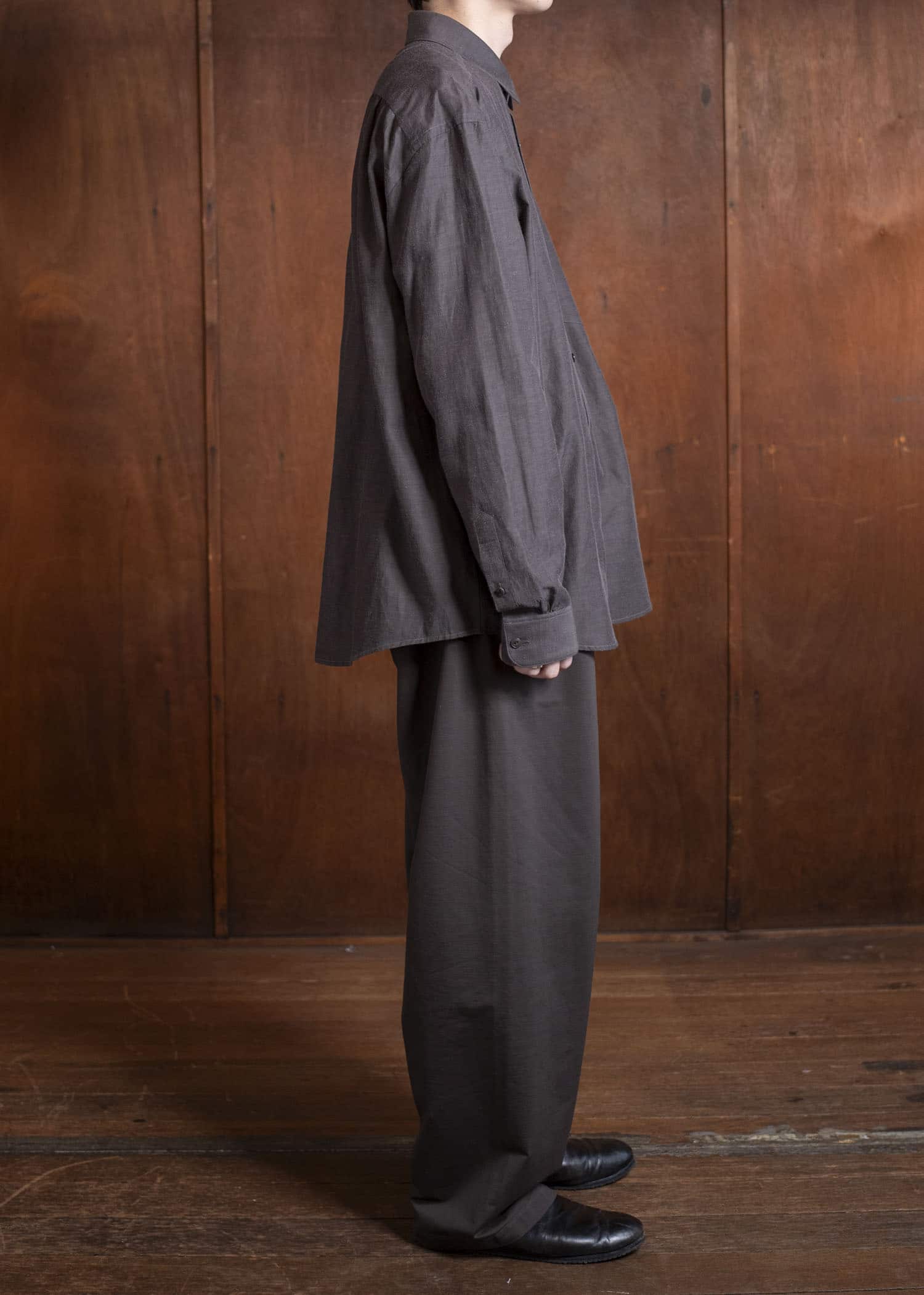 YOKO SAKAMOTO Fit ShirtYS-25SS-44-BROWN