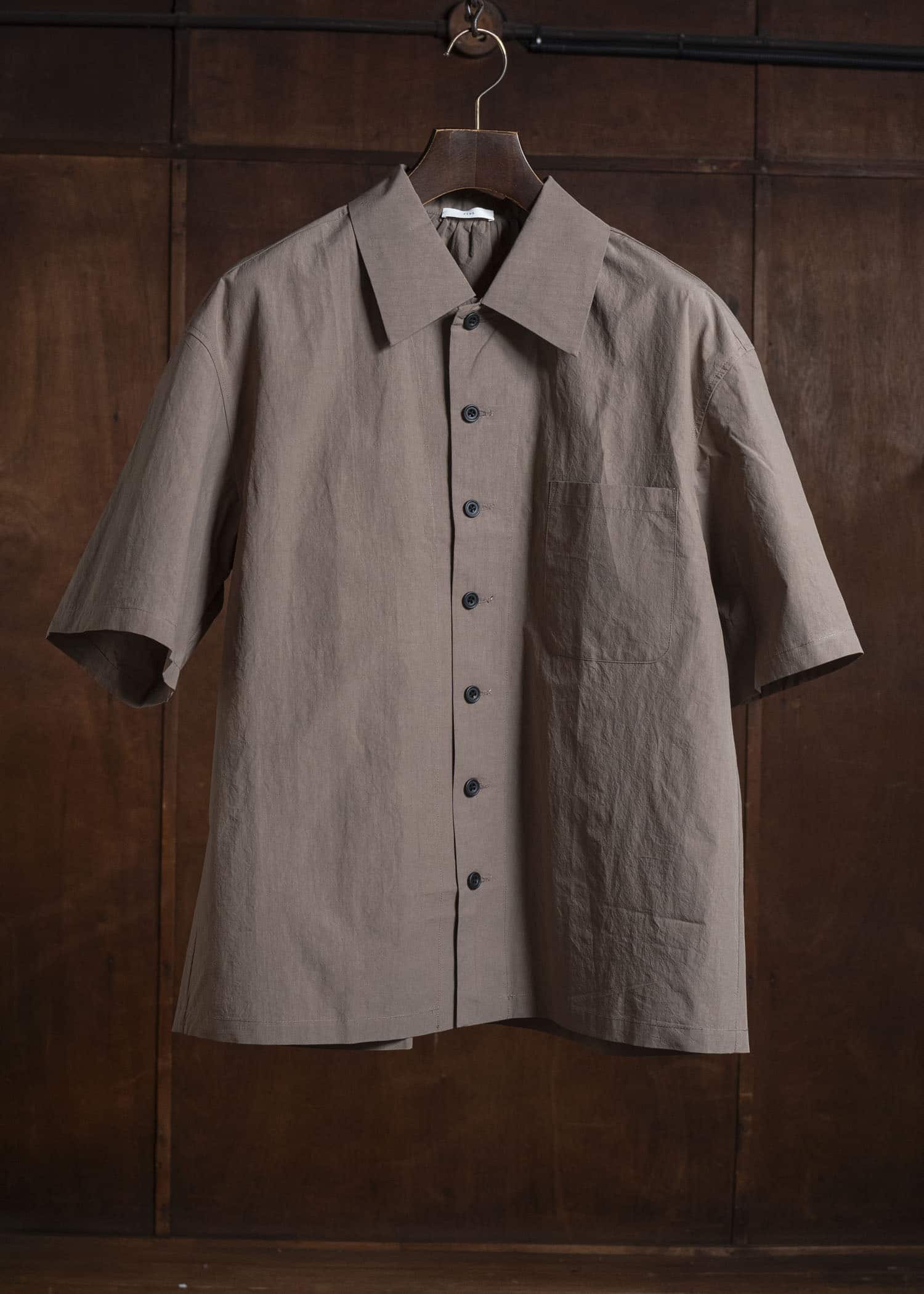 Peng Tai Sl Shirt Mossy Brown PS26M02-2