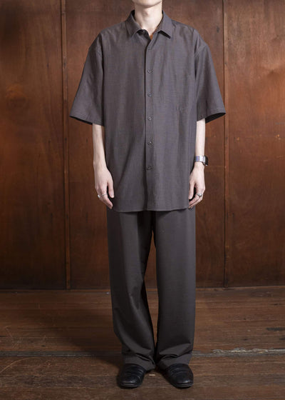 YOKO SAKAMOTO Fit S/S ShirtYS-25SS-45-BROWN