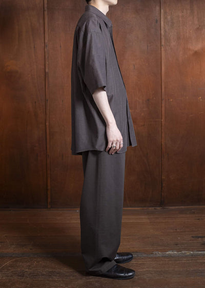 YOKO SAKAMOTO Fit S/S ShirtYS-25SS-45-BROWN