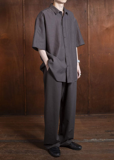 YOKO SAKAMOTO Fit S/S ShirtYS-25SS-45-BROWN