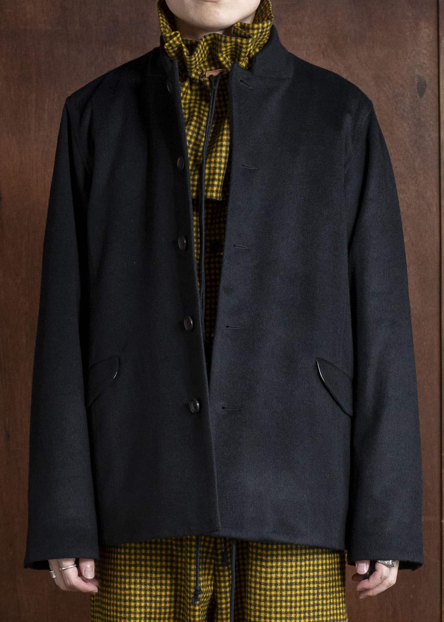 unkruid kontakthof black yellow checked fine loden