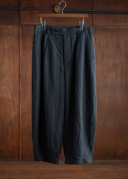 KLASICA Tucked x2 Trousers / Vintage Stripe