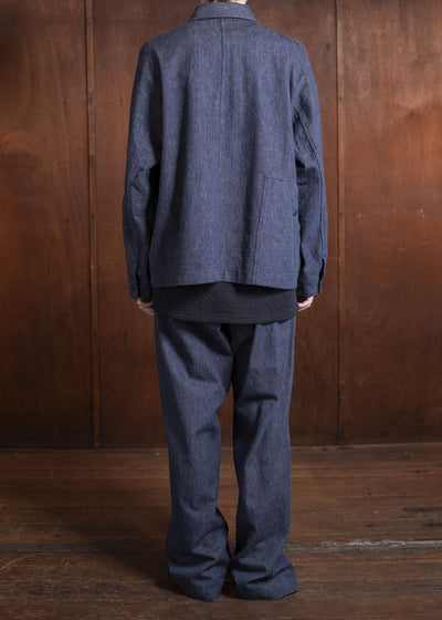 Jurgen Lehl カーディデニムレンテンテーパードパンツ Navy J0551FPM353