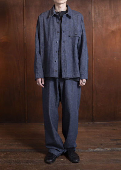 Jurgen Lehl Cardi Denim Blouson Navy J0551FJM351