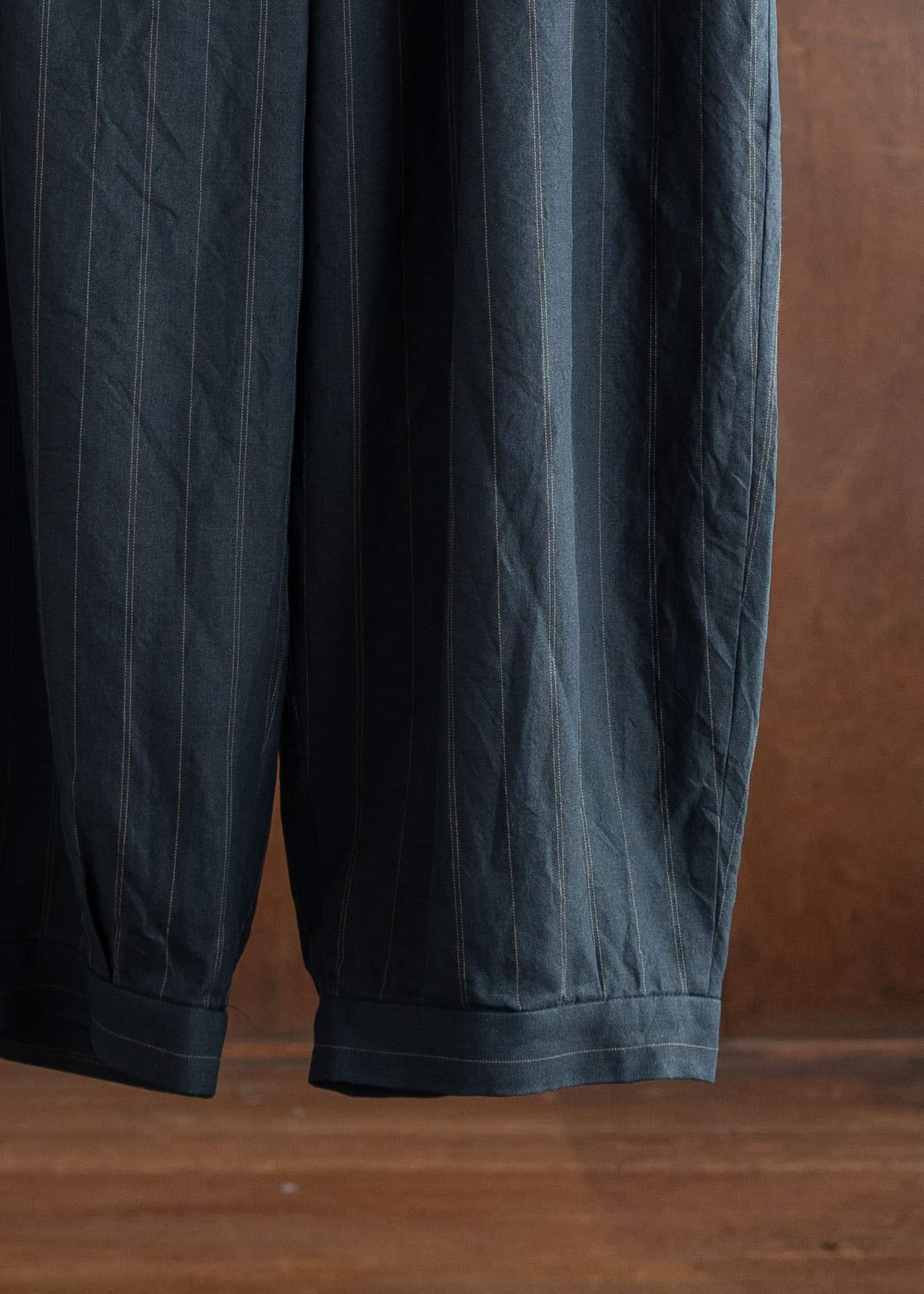 KLASICA Tucked x2 Trousers / Vintage Stripe