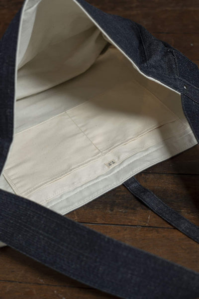 Taiga Takahashi Newsboy Bag Denim Lot.004 Raw Indigo