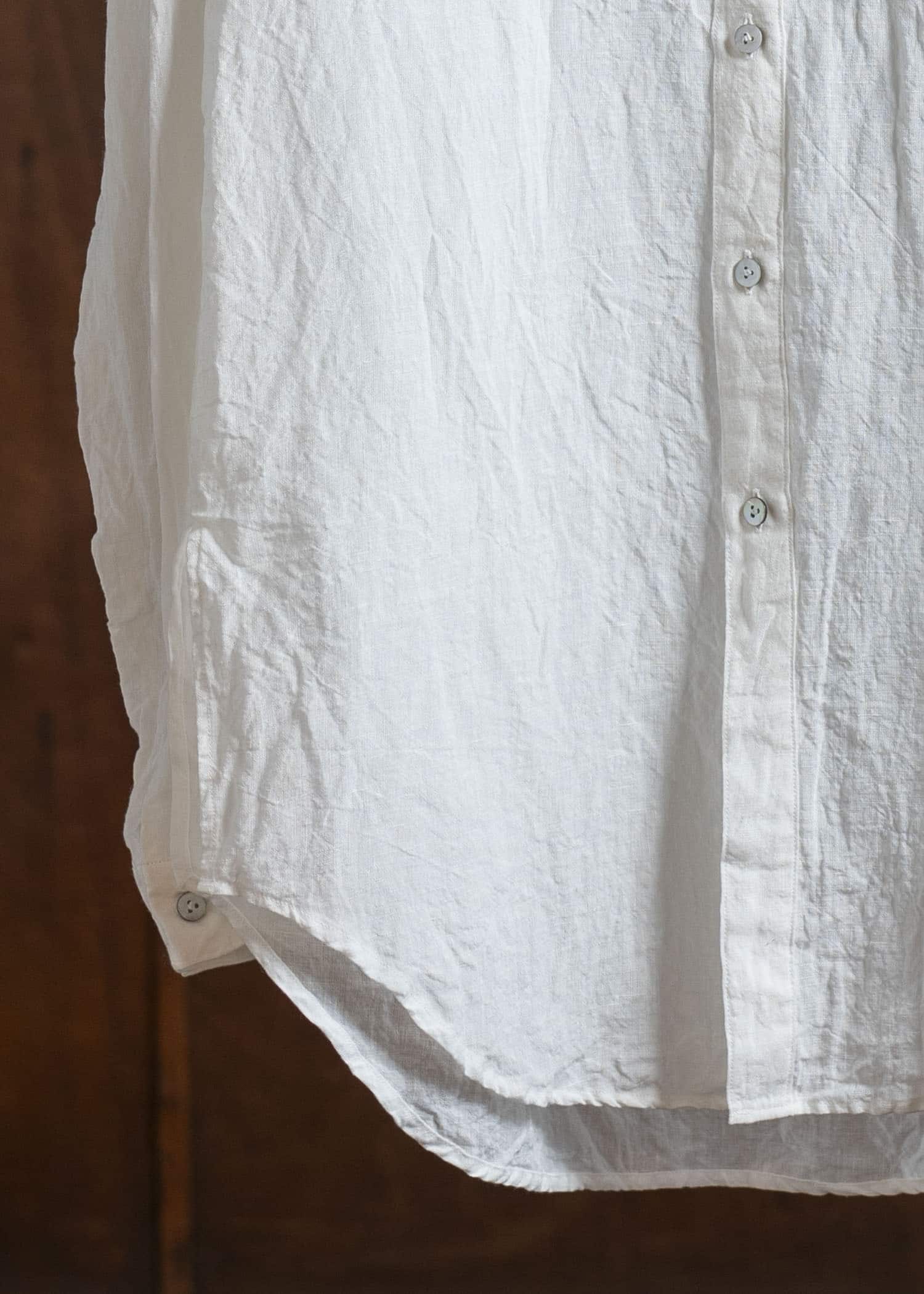 amachi. Side Slit Shirt AY00-7-3 Off White