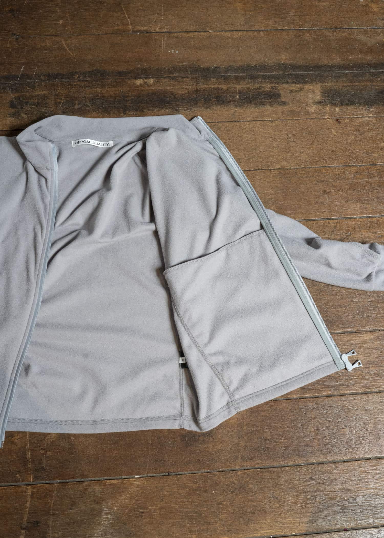 OPPOSE DUALITY LIMITED-26AW Zip Top Wave Fleece （V.O.F別注） Gray