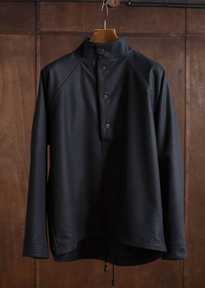unkruid hutten shirt black fine loden