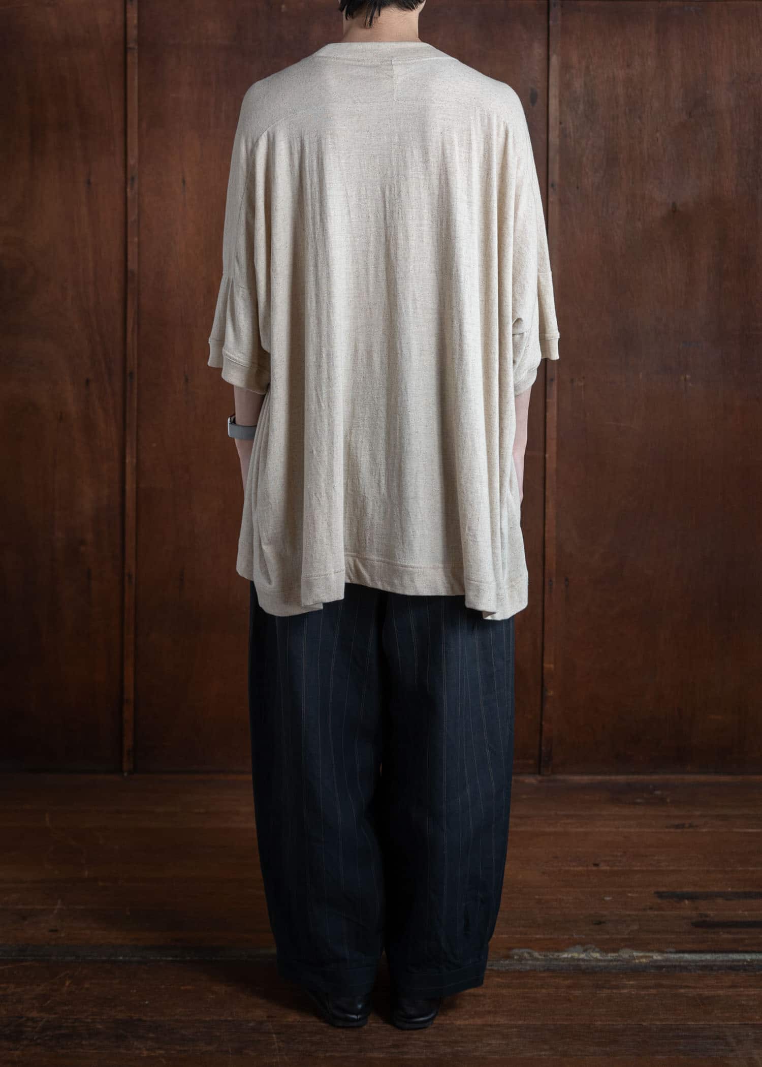 KLASICA Tucked x2 Trousers / Vintage Stripe