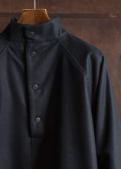 unkruid hutten shirt black fine loden