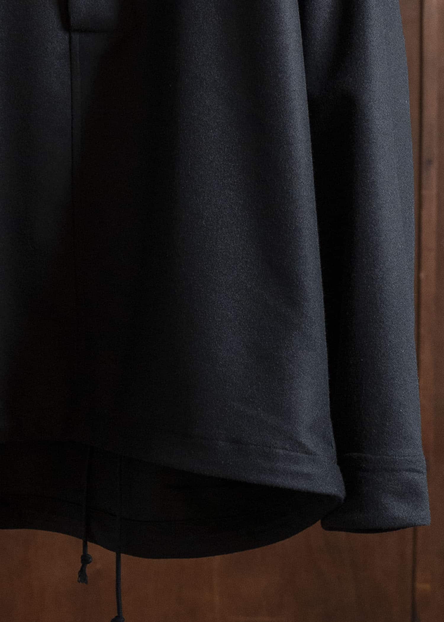 unkruid hutten shirt black fine loden